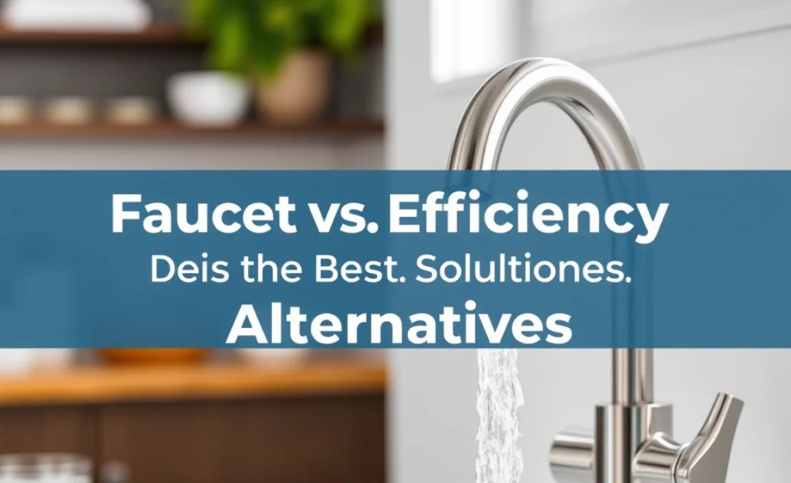 Faucet Efficiency vs. Alternatives