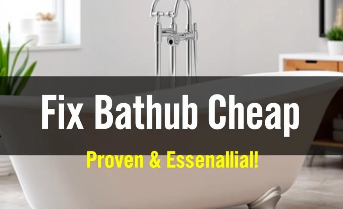 Fix Bathtub Cheap: Proven & Essential Solution