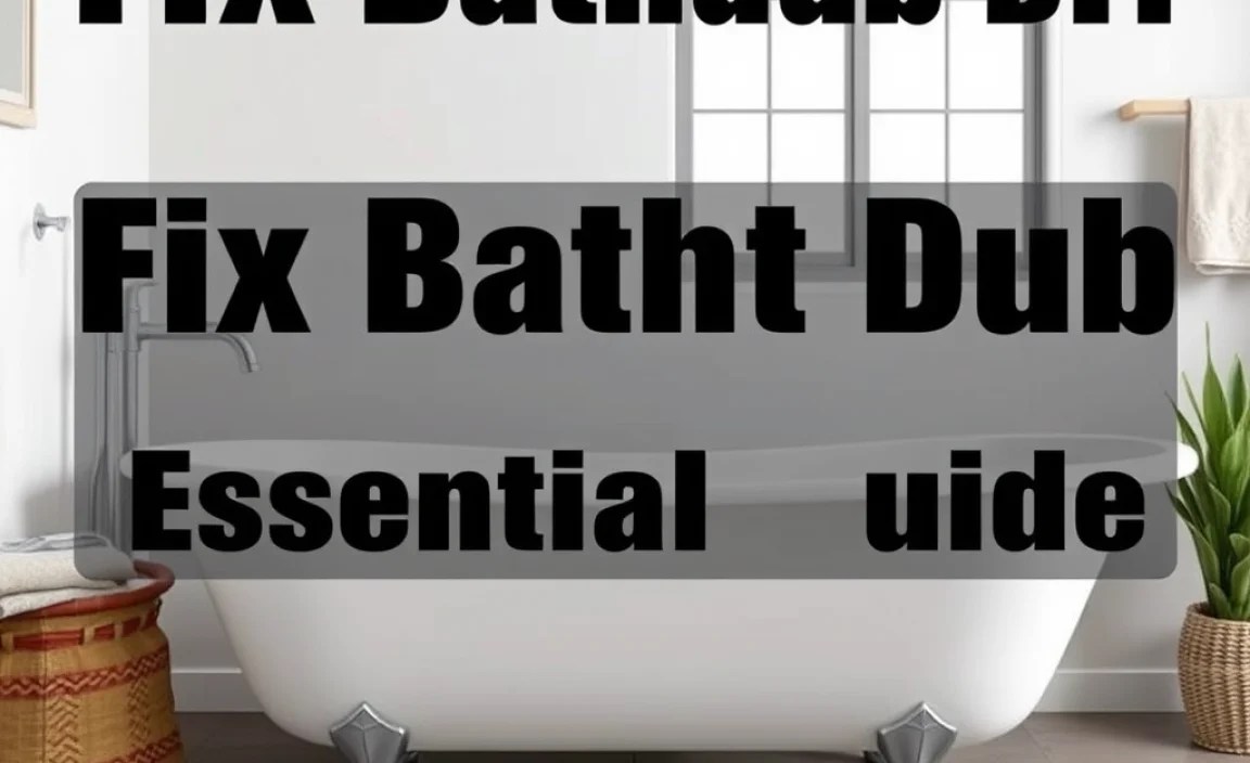 Fix Bathtub DIY: Essential Guide
