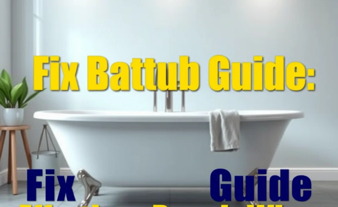 Fix Bathtub Guide: Effortless Repair Wins