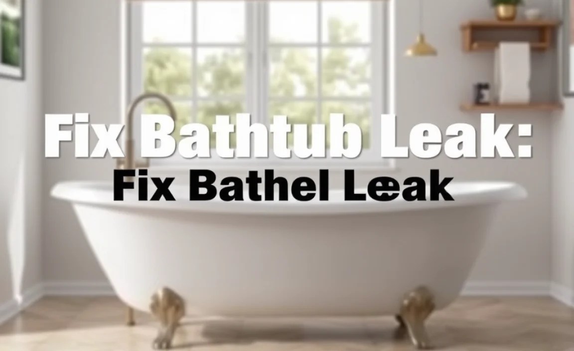 Fix Bathtub Leak: Proven Essential