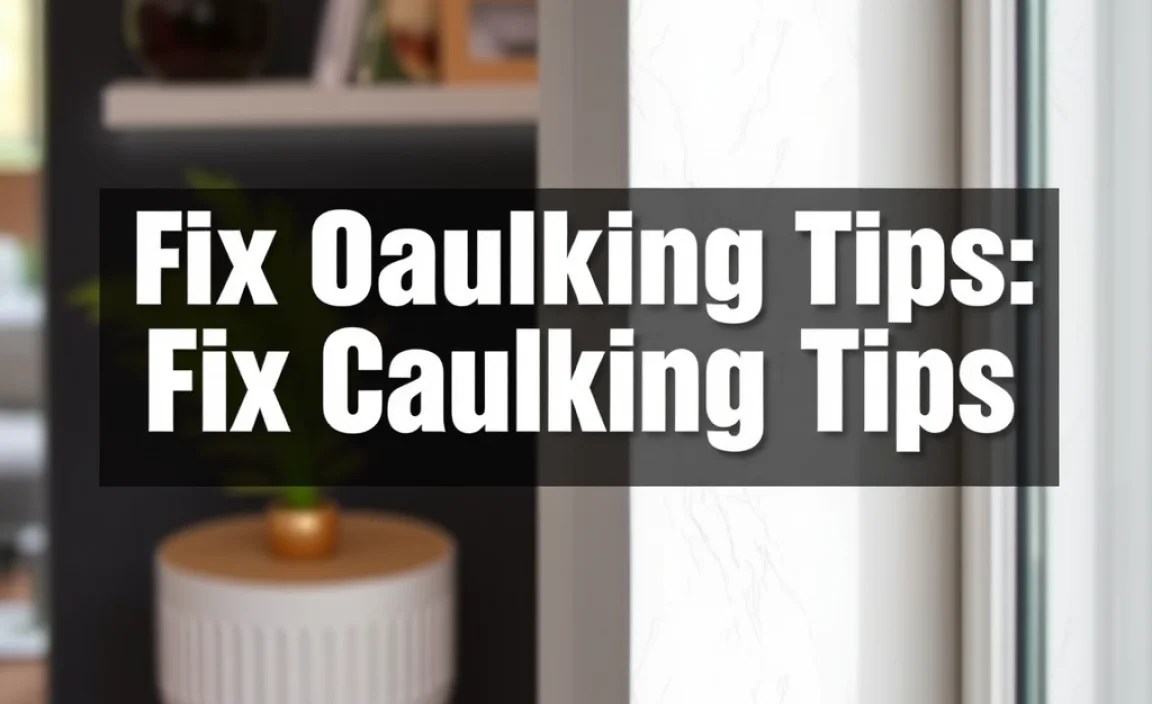 Fix Caulking Tips: Genius & Effortless