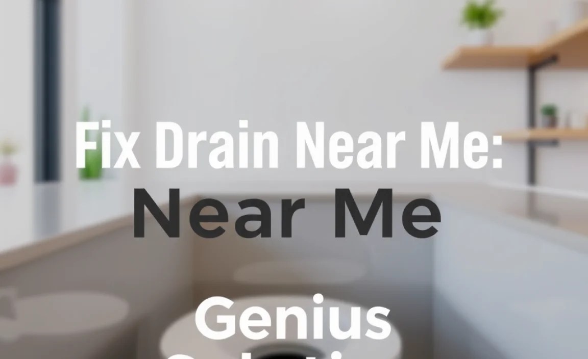 Fix Drain Near Me: Genius Solution