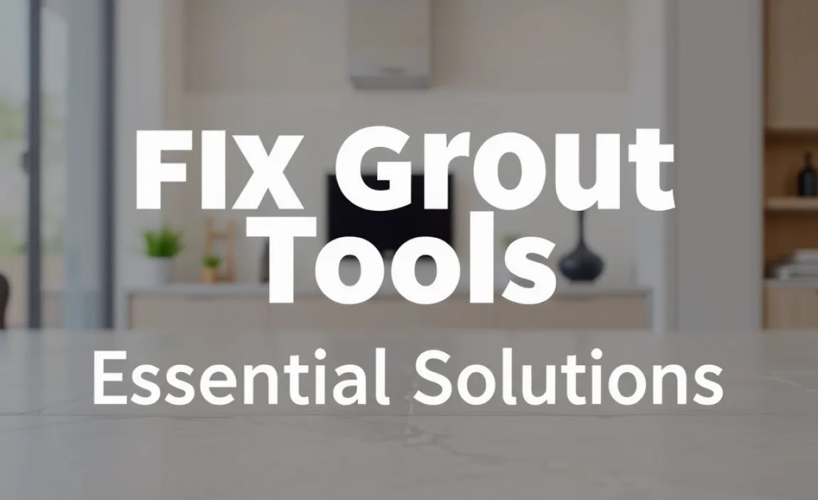 Fix Grout Tools: Essential Solutions