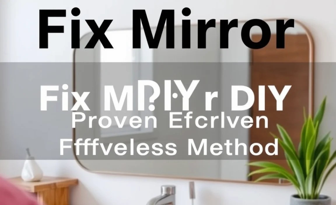 Fix Mirror DIY: Proven Effortless Method