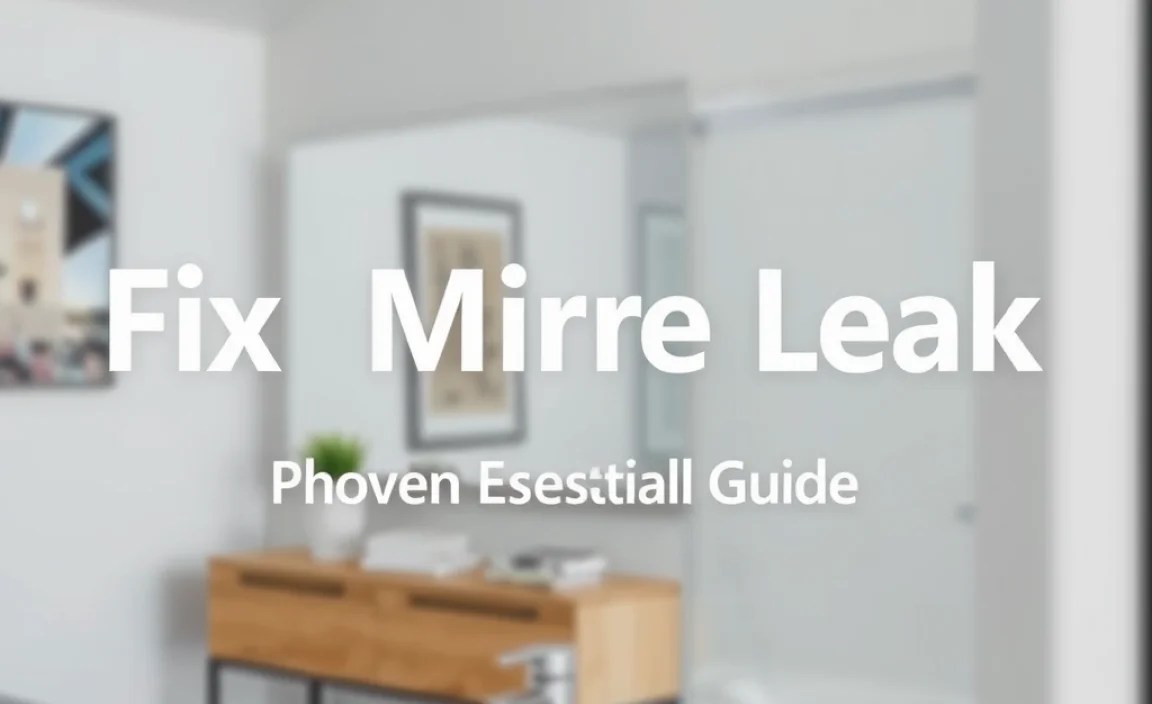 Fix Mirror Leak: Proven Essential Guide