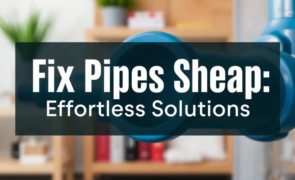 Fix Pipes Cheap: Effortless Solutions