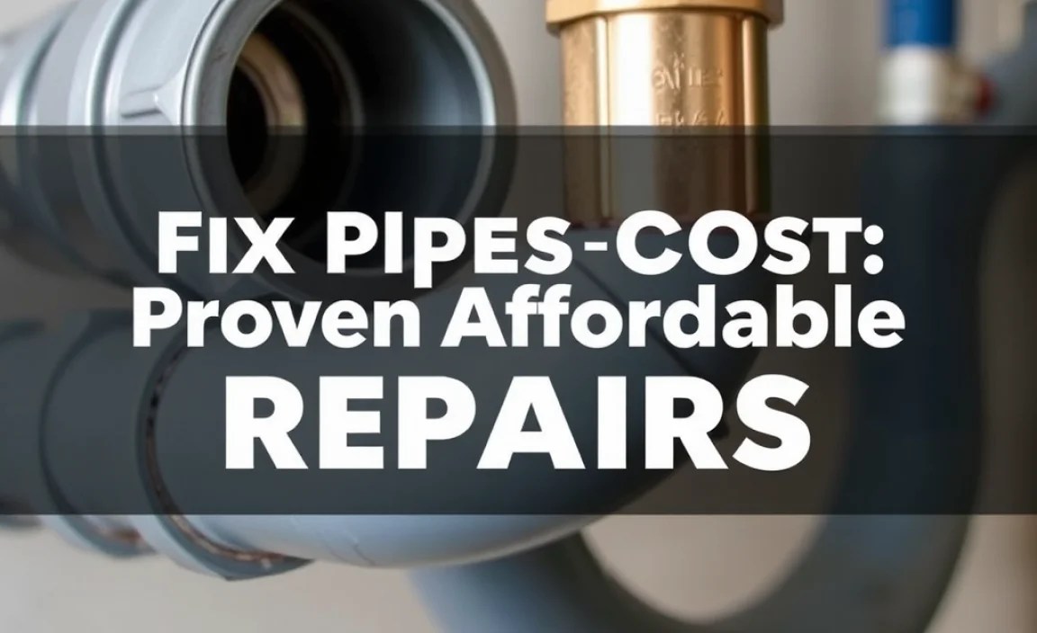 Fix Pipes Cost: Proven Affordable Repairs
