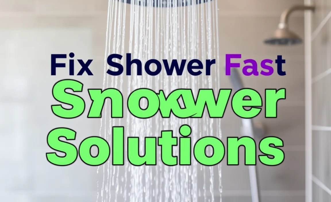 Fix Shower Fast: Essential Quick Solutions