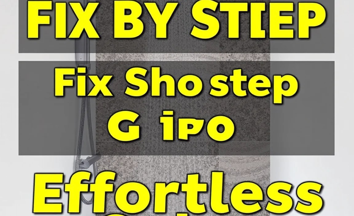 Fix Shower Step By Step: Effortless Guide