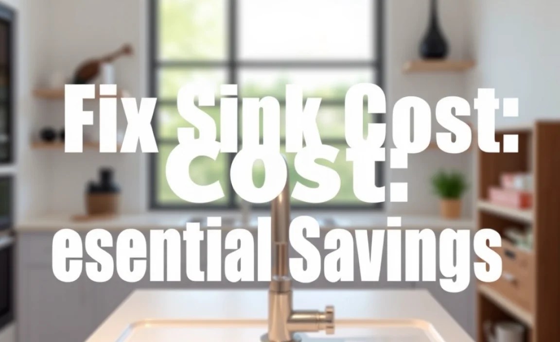 Fix Sink Cost: Essential Savings