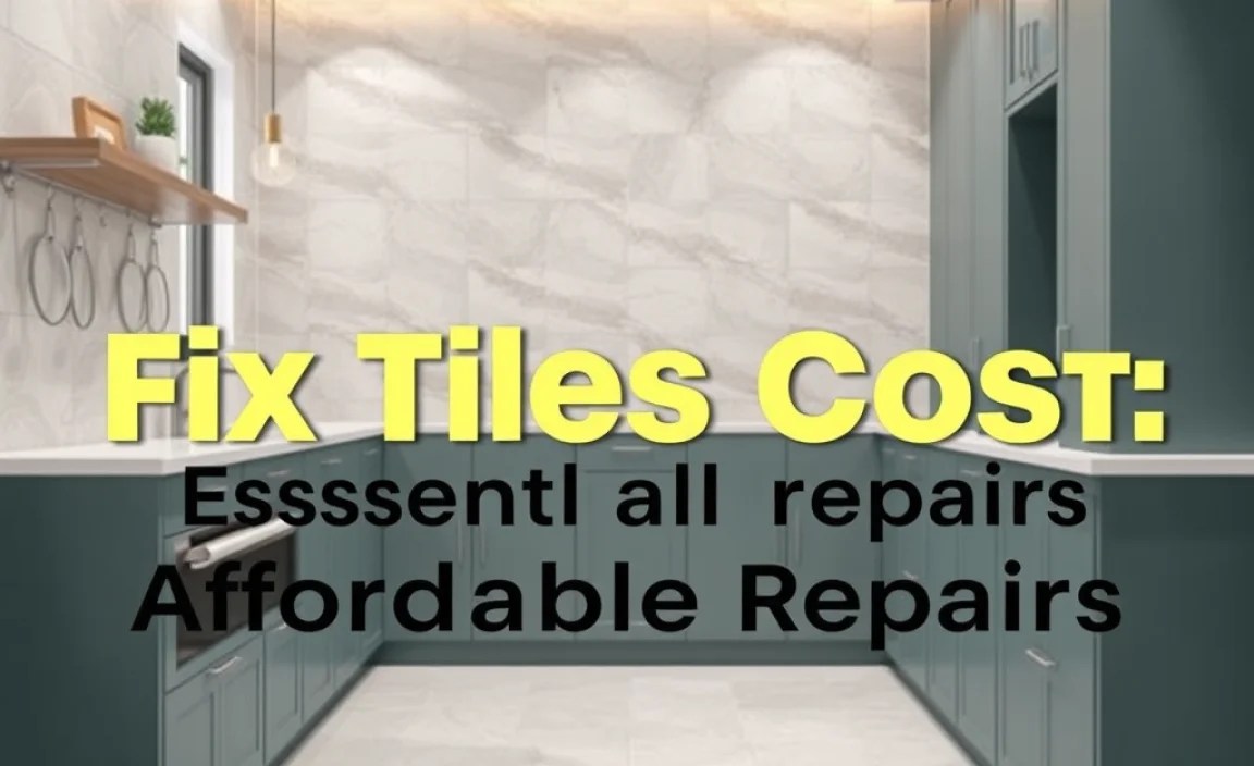 Fix Tiles Cost: Essential To Affordable Repairs