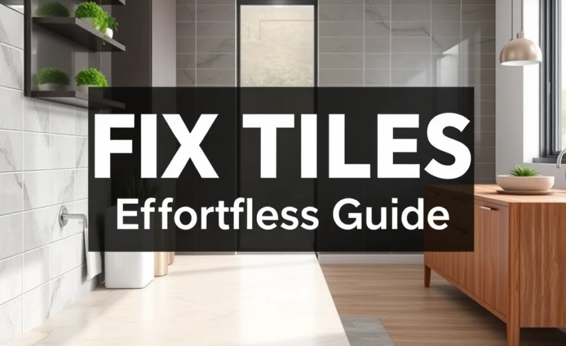 Fix Tiles Step by Step: Effortless Guide