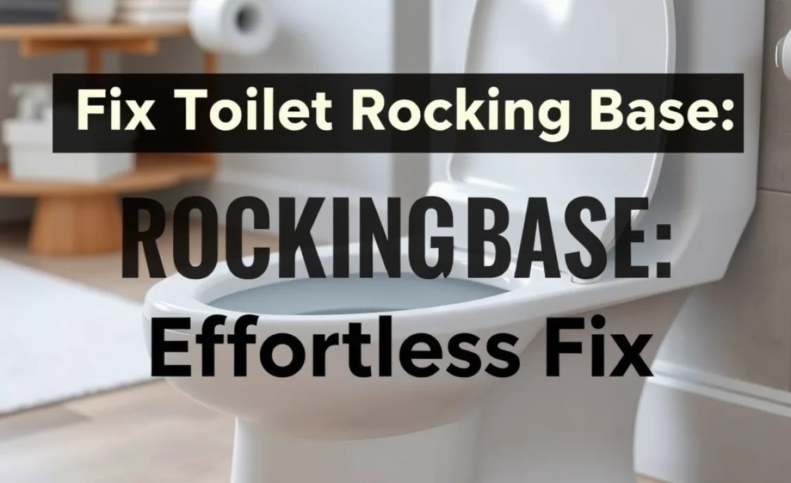 Fix Toilet Rocking Base: Effortless Fix