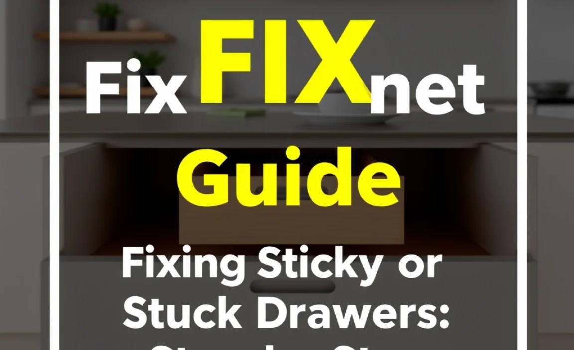 Fixing Sticky or Stuck Drawers: Step-by-Step