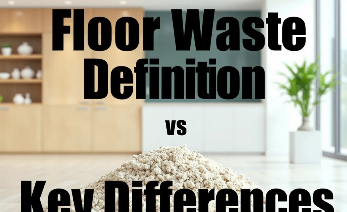 Floor Waste Definition Vs Alternative: Key Differences Explained