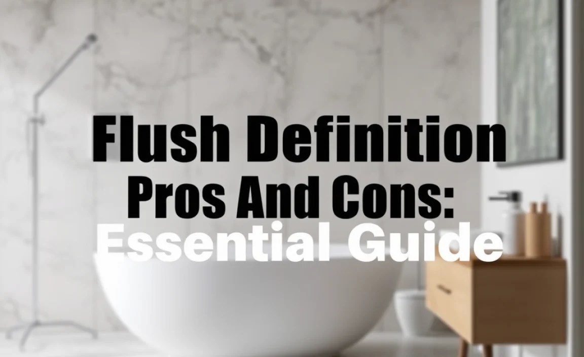 Flush Definition Pros And Cons: Essential Guide