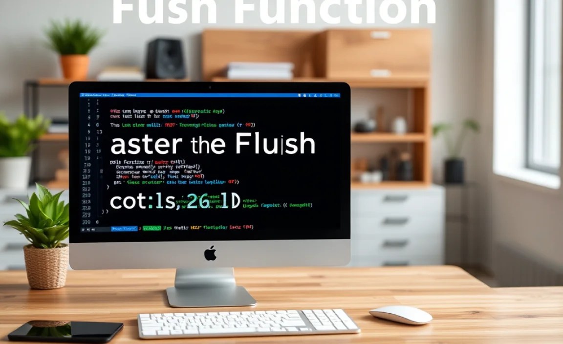 Flush Function in Everyday Gadgets