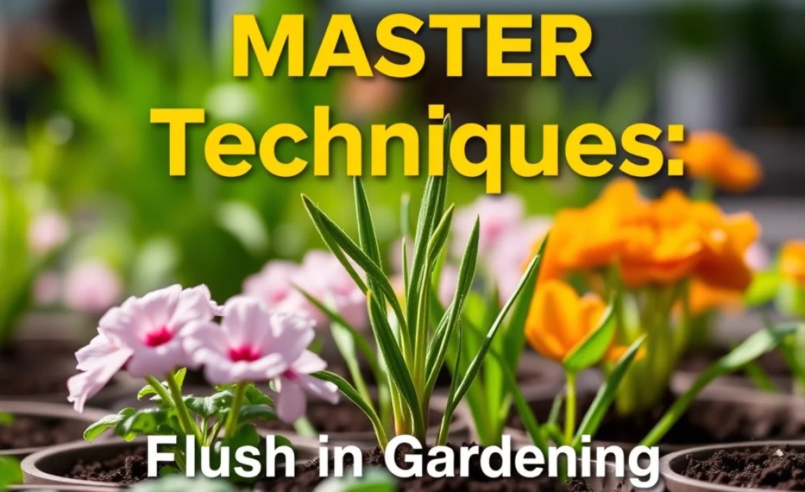 Flush in Gardening
