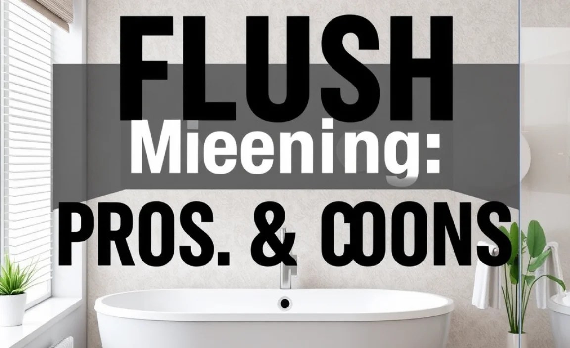 Flush Meaning: Essential Pros & Cons