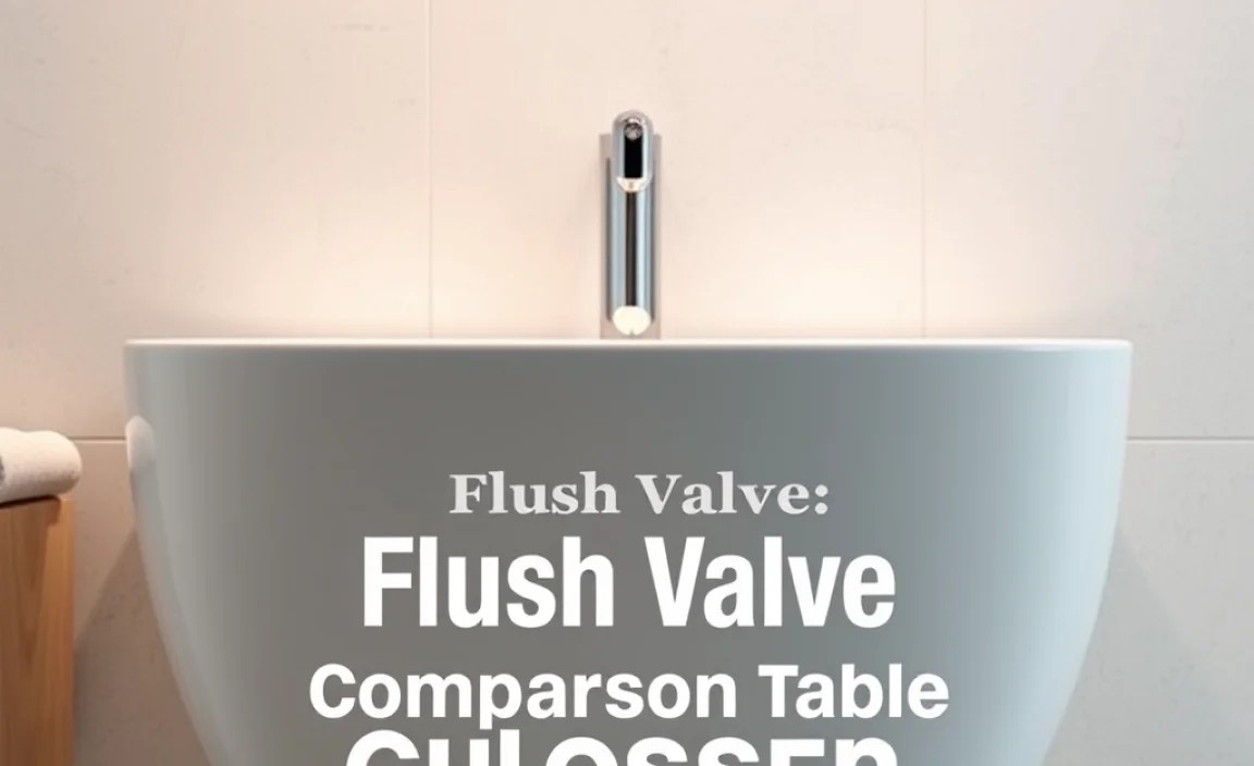 Flush Valve Comparison Table