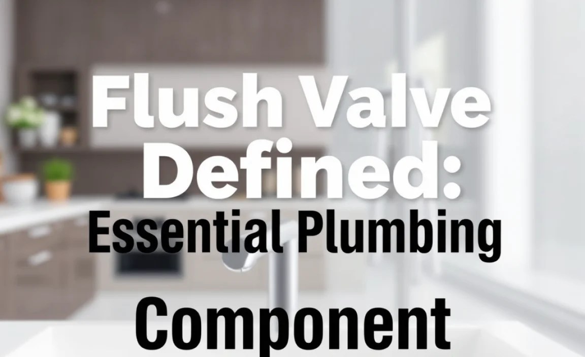 Flush Valve Defined: Essential Plumbing Component