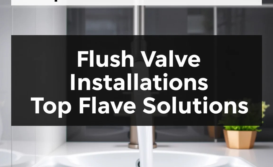 Flush Valve Installations and Repairs