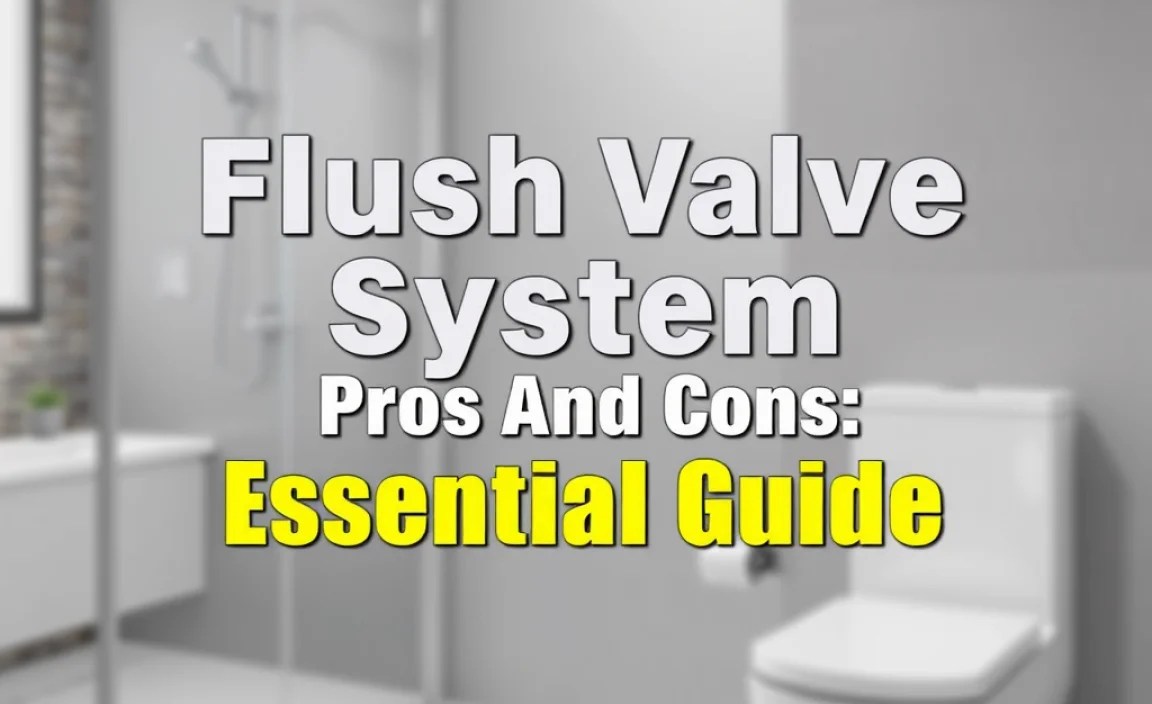 Flush Valve System Pros And Cons: Essential Guide