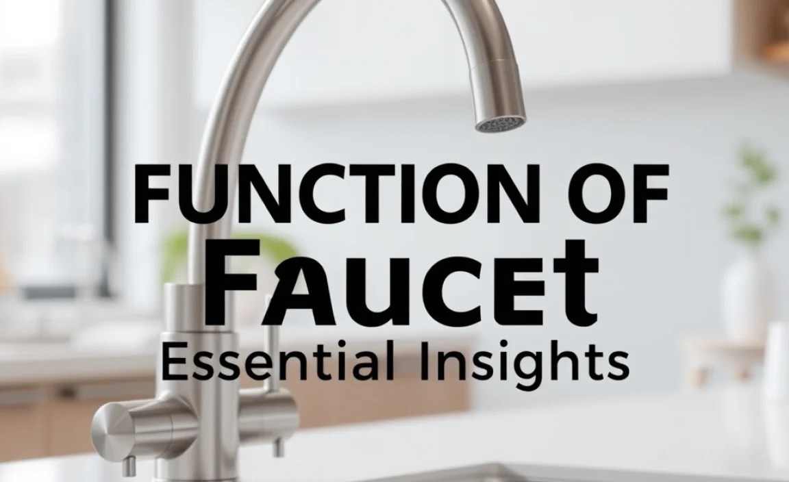 Function of Faucet: Essential Insights