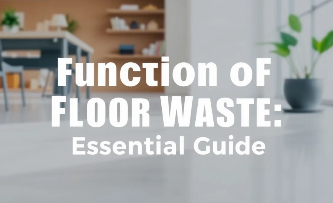 Function of Floor Waste: Essential Guide