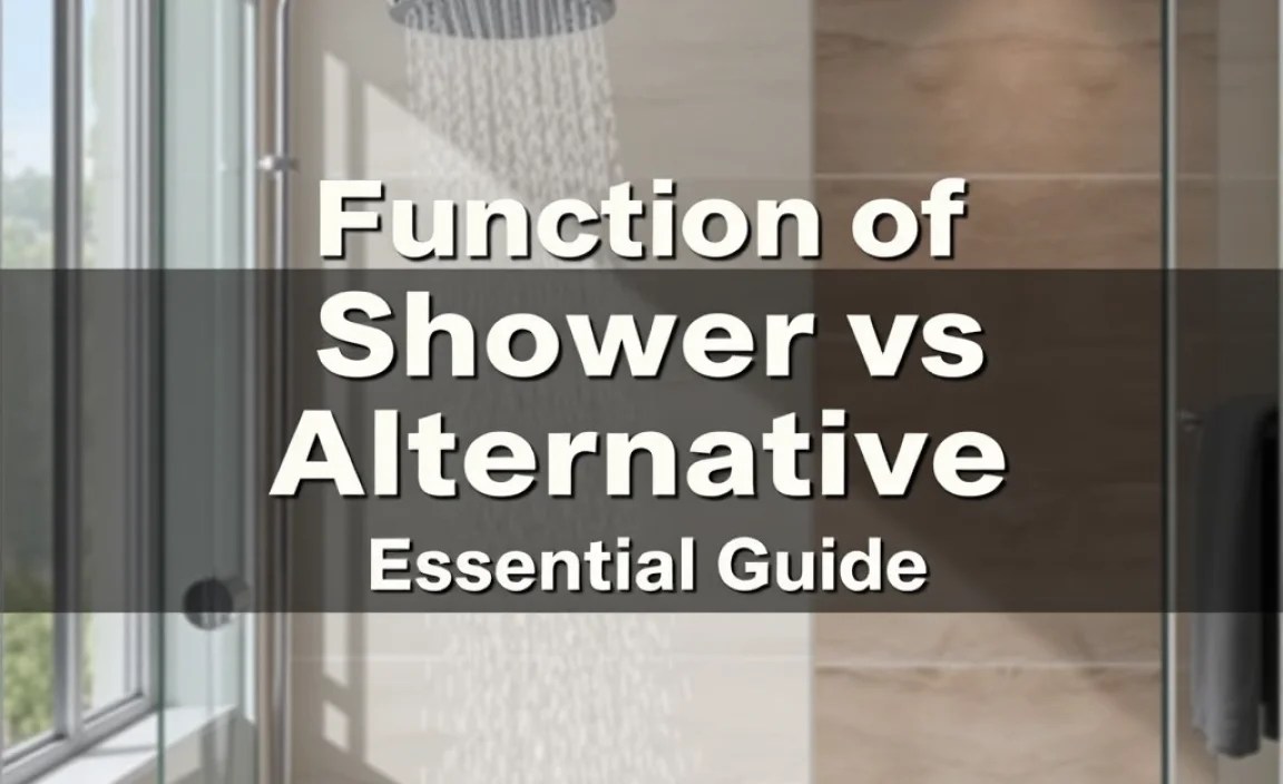 Function of Shower vs Alternative: Essential Guide