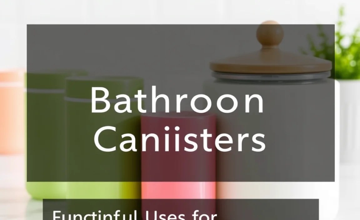 Functional Uses for Your Colorful Canisters