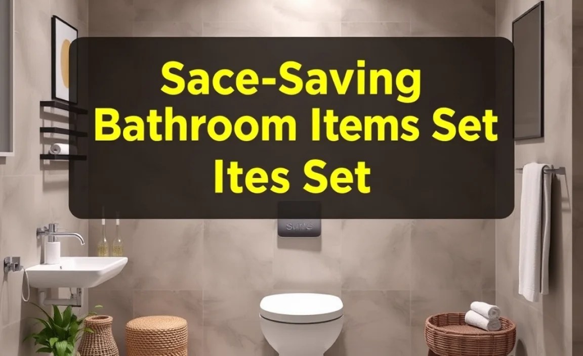 Genius Essentials for Your Space-Saving Bathroom Set