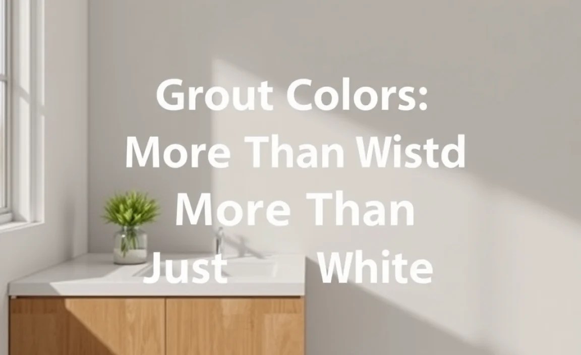 Grout Colors: More Than Just White