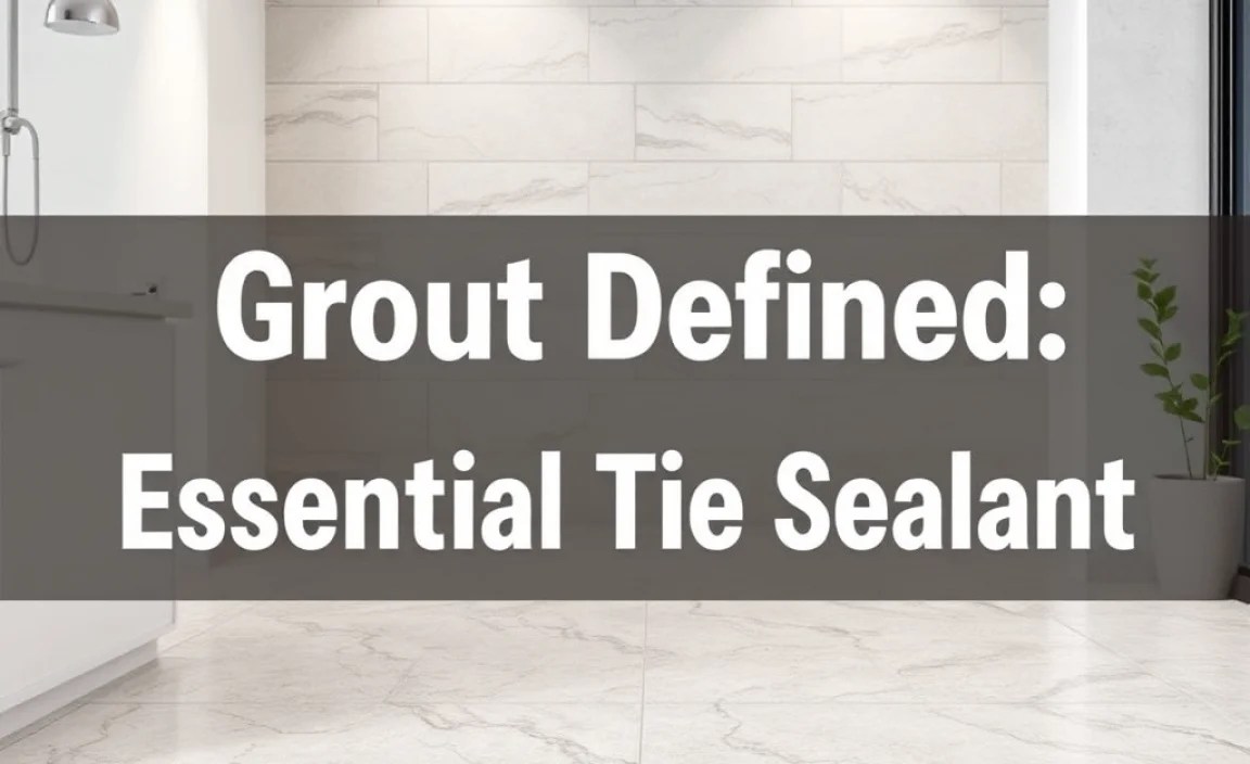 Grout Defined: Essential Tile Sealant Explained