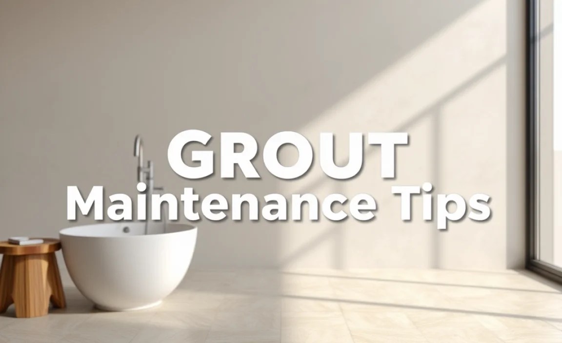 Grout Maintenance Tips