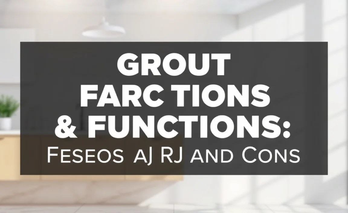 Grout Parts & Functions: Essential Pros and Cons