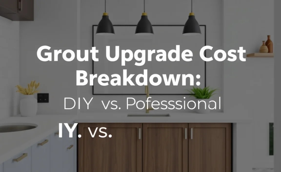 Grout Upgrade Cost Breakdown: DIY vs. Professional