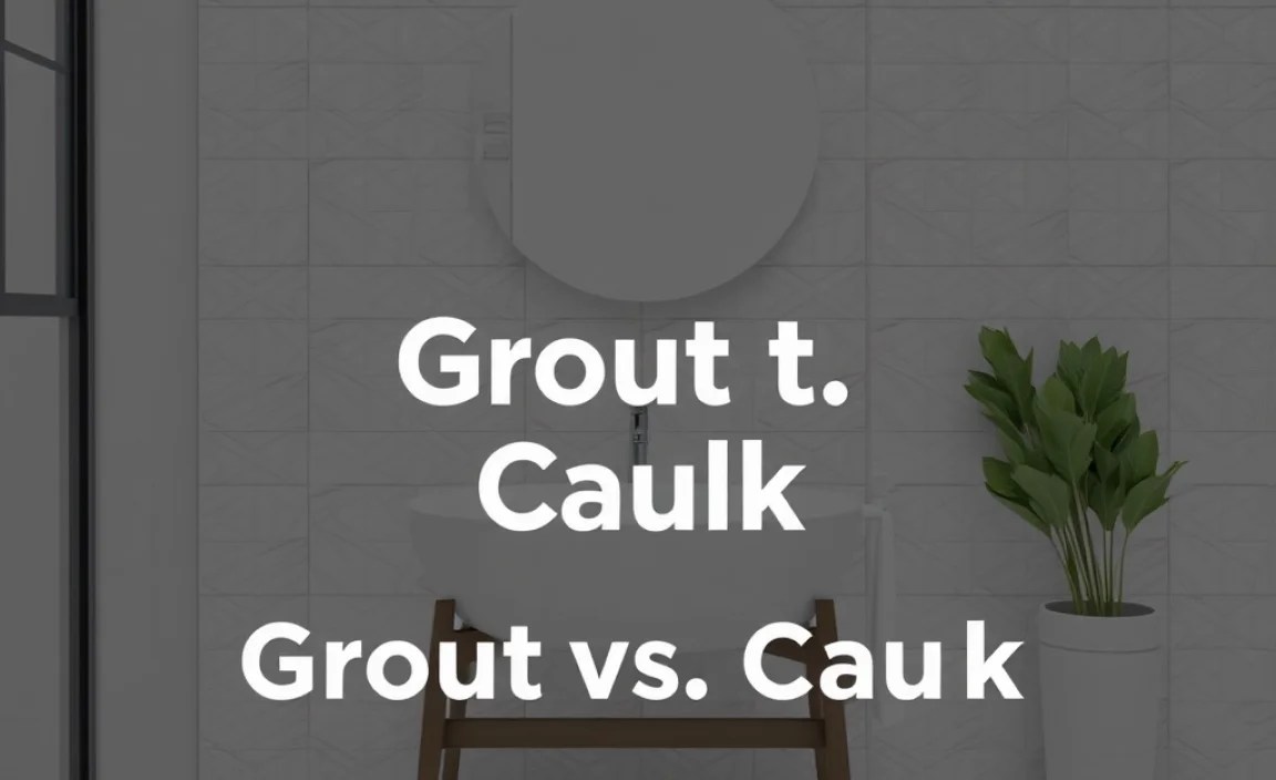 Grout vs. Caulk