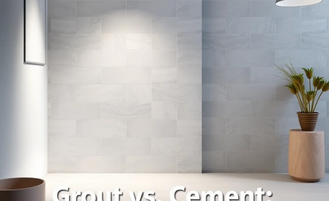 Grout vs. Cement: What’s the Difference?