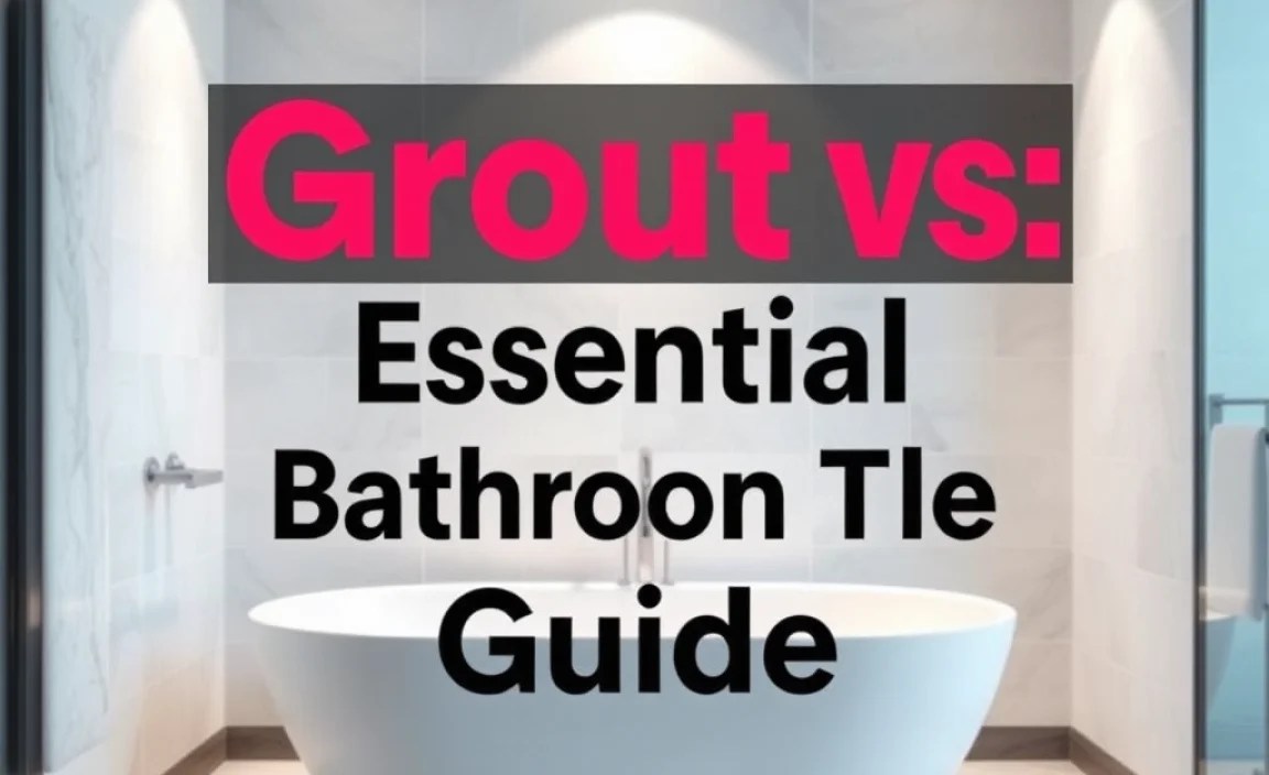 Grout vs: Essential Bathroom Tile Guide