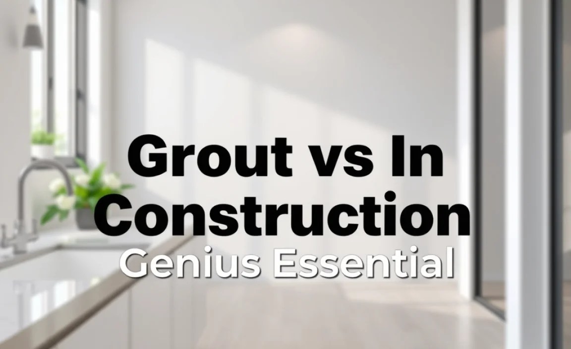 Grout vs In Construction: Genius Essential