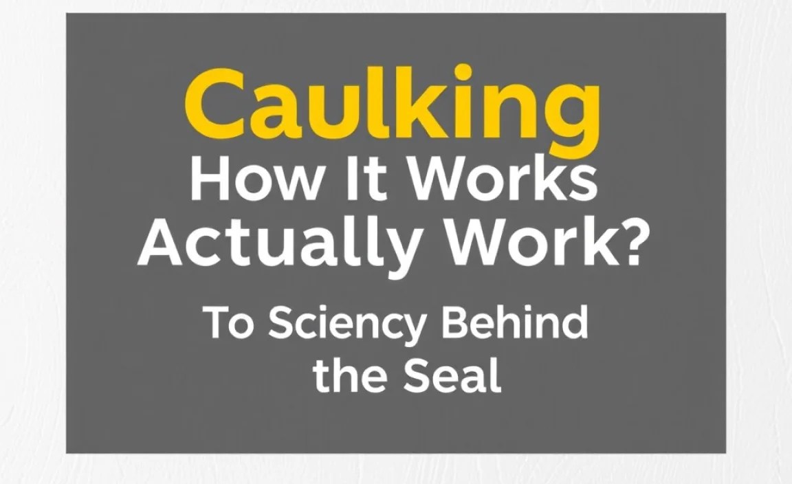 How Does Caulking Actually Work? The Science Behind the Seal