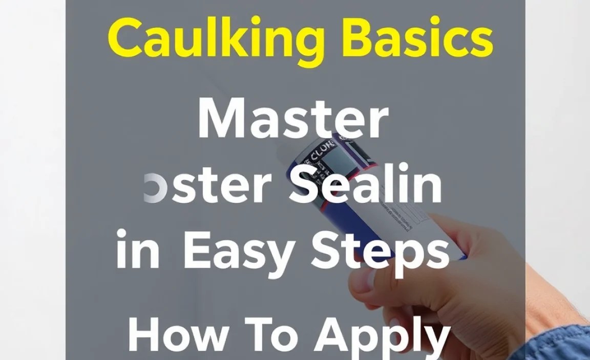 How To Apply Caulk Properly