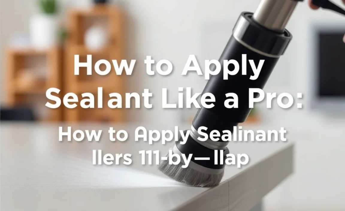 How to Apply Sealant Like a Pro: Step-by-Step