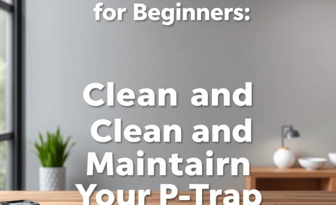 How to Clean and Maintain Your P-Trap