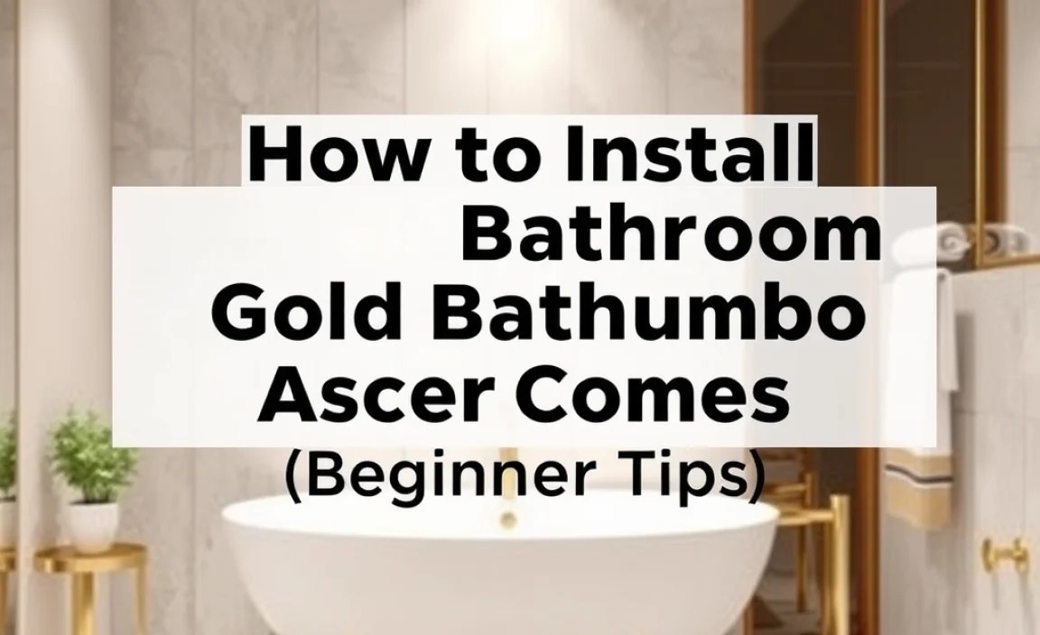 How to Install Gold Bathroom Accessories (Beginner Tips)