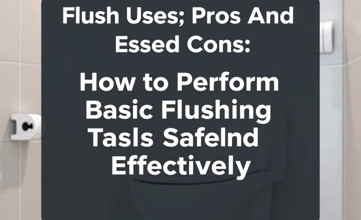 How to Perform Basic Flushing Tasks Safely and Effectively