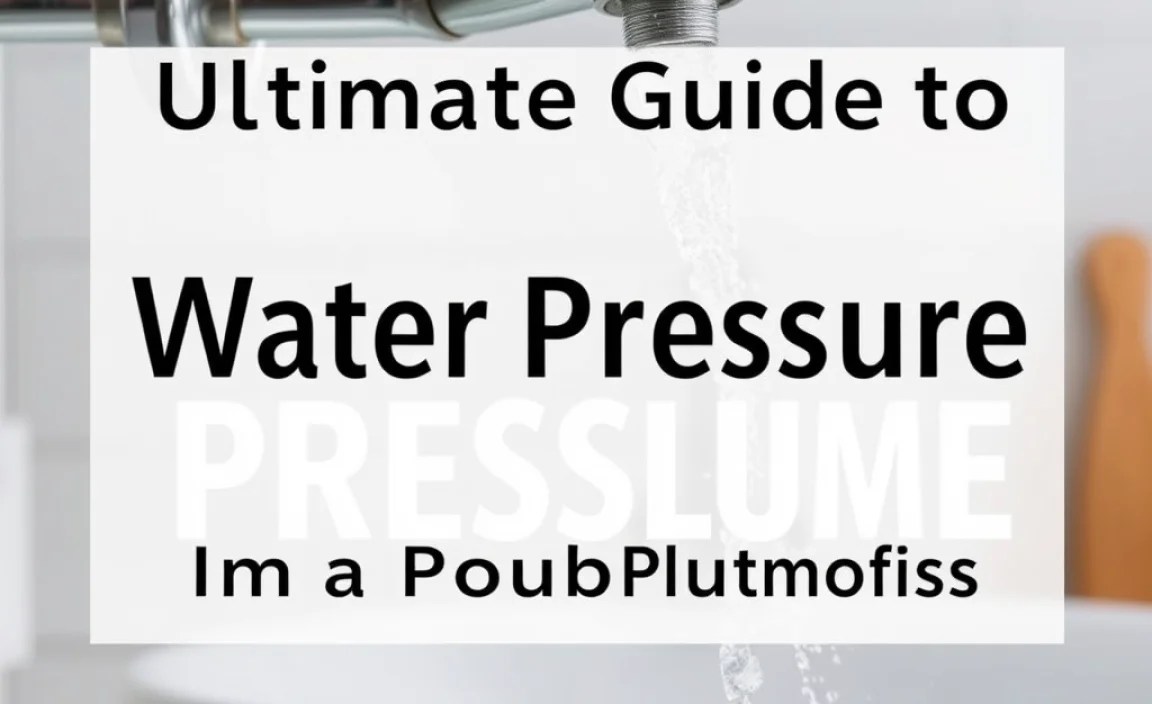 Identifying Water Pressure Problems