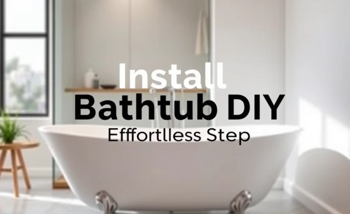 Install Bathtub DIY: Effortless Steps
